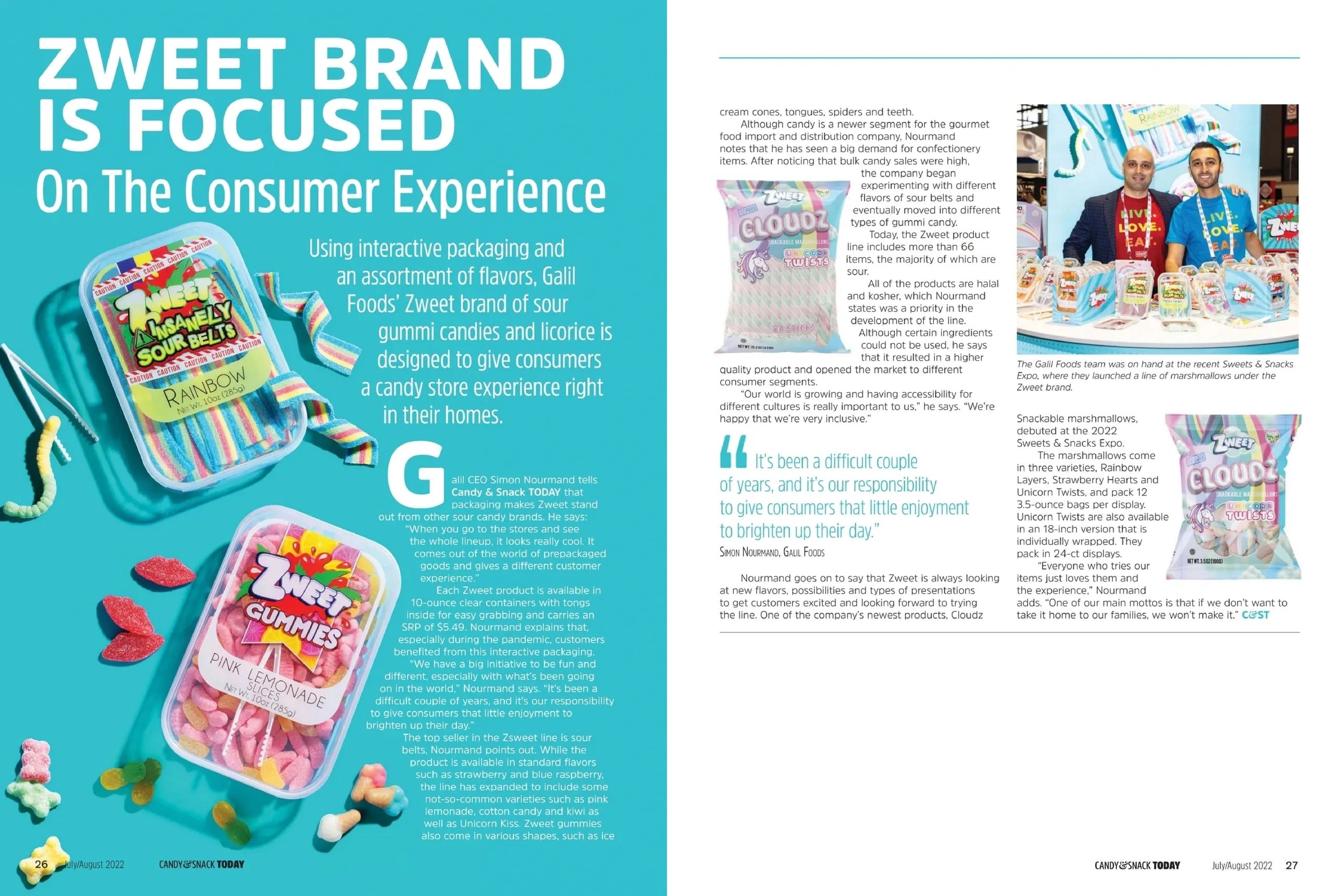 Zweet brand featured in Candy & Snack Today Magazine